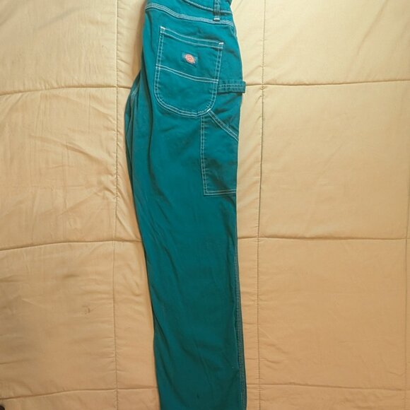 Teal Dickies Carpenter Pants (Small / 27-28) – Workwear Utility Straight Leg - Picture 3 of 5